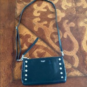 Hammitt Getty 2 in 1 Crossbody. Black Leather.